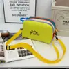 Bolso Cruzado Ligero de Color Contrastante Dopamina para Mujer, Bolso Multifuncional para Teléfono, Bolso de Hombro, Bolso Pequeño Multicapa Macaron