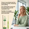 Bastón Herbal para el Cuidado Respiratorio: Fórmula herbal suave para el cuidado nasal, refrescante y cómoda, stick de cuidado portátil para uso externo