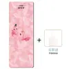 Tapete de Yoga 5mm 80cm Antiderrapante Camurça + Borracha À Prova de Som e Choque Tapete de Dança Fitness Alargado Antiderrapante Transfronteiriço