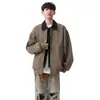 Chaqueta de Moda Primavera para Hombre Boandno de Dos Piezas Falsas Casual Holgada con Solapa Versátil Americana Cleanfit