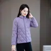 Jaqueta Feminina Acolchoada Leve para Mulheres Plus Size de Meia-Idade
