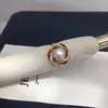 Anel de Pérola de Água Doce Natural Zhuji Vermelho de Ano Novo Estilo Francês Ninho de Pássaro Zircônia Microincrustada Anel Aberto Ajustável Joias Atacado Feminino
