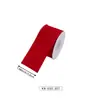 Cinta de lino sintético en stock para decoraciones navideñas, cinta navideña impresa a medida con purpurina, transfronterizo a medida