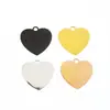 Pingente Redondo Love Aço Inoxidável Aço Titânio Pingente Coração de Pêssego Pingente de Joia Etiqueta de Colar Acessórios para Joias DIY
