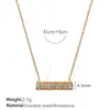 Collar con colgante de diamantes de una hilera, joyería de lujo ligero, simple, versátil, cruz europea y americana, accesorios para la clavícula, espejo cruzado, venta al por mayor