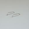 Pendientes minimalistas de plata de ley s925 con forma de U de Corea del Sur, con gancho para la oreja, personalidad pequeña, temperamento simple, nuevos y combinables.