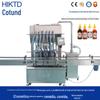 Conjunto completo de linha de produção de cosméticos equipamento de processamento de creme e emulsão máquina de envase automática com seis cabeçotes e bomba de engrenagem servo