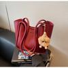 Bolsa Saco Grande Capacidade para Mulheres 2026 Primavera Novo Estilo Bolsa de Ombro com Textura Única, Bolsa Simples de Axila, Tendência Comércio Exterior