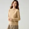 Suéter Base de Punto Sencillo Versátil para Mujer Baicai de Terciopelo sin Costuras de Cuello Medio Alto 100% Cachemir Puro Otoño/Invierno 2026