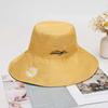 Primavera y Verano nuevo sombrero de pescador de doble cara de Margarita sombrero de sol japonés de moda versátil para mujer sombrero de sol transpirable de ala ancha