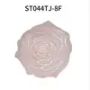 Toalha de Mesa de Renda Bordada com Flor de PVC Estilo Europeu Tecido Toalha de Mesa de Centro Tapete Redondo Estampagem a Quente Tapete para Mesa de Jantar Agora