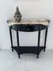 Mesa de Entrada de Madera Maciza Estilo Americano, Mesa Semi-Circular de Pared, Mesa de Pasillo Estilo Europeo, Mesa Consola de Entrada, Mesa Lateral de Pared, Armario de Entrada, Mesa Decorativa