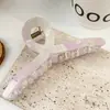 Pinza de Acetato Color Cambiante Pera Jelly Perlado Japonés y Coreano de Nicho Fresco y Dulce Pinza de Tiburón Simple y Versátil de Gama Alta para Mujeres