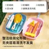 Set de Cepillos para Botellas de Doble Cara, Estante de Almacenamiento para Viaje, Cepillo Limpiador para Biberones y Vasos de Bebé, Plegable Portátil