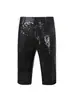 Comércio Exterior Transfronteiriço Calças Masculinas Lantejoulas Shorts Casuais Slim Primavera e Outono Masculino Preto Europeu e Americano Performance Calças Brilhantes