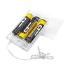 No. Caja de Batería de 5 Compartimentos para 3 Pilas, Portapilas Transparente con Interruptor y Tapa, Caja de Batería de 3 Compartimentos AA 4.5V para Cadena de Luces LED