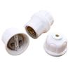 Portalámparas de cerámica e27, accesorios de iluminación para boutiques de hogar, portalámparas de cerámica roscado resistente a altas temperaturas, portalámparas en stock, venta al por mayor