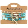 Pulseras Europeas y Americanas Transfronterizas de Venta Caliente Nuevas Pulseras Bohemias Creativas con Borlas Multicapa con Cuentas Joyería de Moda