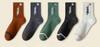 Zhuji meias masculinas outono e inverno mid-panturrilha espessa desodorante absorvente de suor esportes outono basquete preto na moda meias