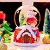 Bola de Cristal de Deseos Navideños, Adorno de Vidrio con Escena de Nieve Soñadora, Atmósfera Festiva, Decoración de Mesa, Tema Navideño