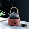 Tetera para Preparar Té para Uso Doméstico, Tetera de Parrilla de Carbono de Gran Capacidad, Estufa Eléctrica de Cerámica, Tetera de Cerámica, Tetera para Hervir Agua al Aire Libre