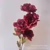 Decoração de Fundo para Casamento Flor de Lótus Garça Peônia 6 Cabeças Parede de Flores de Peônia Janela Decoração de Casa