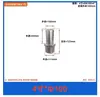 Acero Inoxidable 304 Hexagonal Conectado a Cuero a Conexión de Pagoda de Diámetro Variable Rosca Exterior Tubería de Agua Conectado a Cuero a Junta de Intubación Suave Inserción de Cuero Bambú 4/6 Puntos