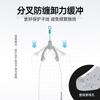Bifurcação de fio secundário anti-enrolamento silicone novo grampo de fio secundário anti-enrolamento conector de oito anéis acessórios de pesca