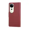 Adequado para Capa de Celular Vivo Y500 Estilo Transversal com Zíper e Fivela Redonda Y50/Y31/T4X com Porta-Cartão