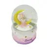 Bola de Cristal Luminosa Caricatura Personalizada Niña de la Luna Adornos de Resina Decoración del Hogar Escritorio Artesanía de Resina Adornos