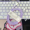 Trama ColoridaAdequado para Cabo de Carregamento Apple 17, Cabo de Dados iPhone 16/14, Tablet iPad 15, Uso no Carro
