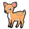 Charms Fofos de Animalzinhos para Sapato Desenho Animado Divertido DIY Acessórios para Sapato de Jardim Sandália Botões Decorativos de Borracha Macia