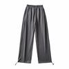 YPFF - Pantalones deportivos finos de verano para mujer, holgados, de color liso, con cordón, de cintura alta y estilo informal