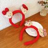 Outono e inverno novo laço urso arco de cabelo veludo ano novo vermelho arco de cabelo cartão de cabelo Coreia do Sul Dongdaemun novo festival de primavera chapéus