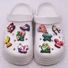 Zapatos Deportivos Transfronterizos de Rugby Hebilla Decorativa de Flor Clogs de Goma Suave de PVC Accesorios para Bricolaje Accesorios para Clogs Desmontables
