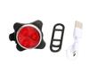 Nueva luz para bicicleta de montaña para exteriores recargable por USB luz delantera para bicicleta luz de advertencia luz trasera para bicicleta roja y blanca