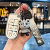 Cubierta de Llave Jeep Compass Grand Commander Cherokee Renegade Estuche para Llave de Coche Hebilla de Carcasa Protectora
