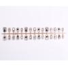 [30 peças] divididas em tiras de código de peças de armadura gatinhos de música usam estudantes de nail art adesivos de unha fofos peças de unha vestíveis
