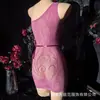 Estilo de Niña Grande: Tímido y Dulce, Body de Malla Hueca Seductor Transparente Sexy Malla de Puro Deseo, Talla Grande para Exportación Transfronteriza