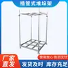 Estantería Apilable Tipo Intubación Engrosada Estantería Redonda Galvanizada en Spray Estantería Apilable para Almacenamiento en Frío Estantería para Palets