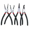 Alicates para circlips de 6/7/9 pulgadas abrazadera interior calibrador exterior alicates para anillos alicates para circlips alicates de resorte alicates de resorte doblado interior recto doblado exterior recto