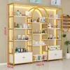 Armário de Exposição de Produtos para Salão de Beleza, Rack de Exposição de Cosméticos de Luxo Leve, Prateleira para Salão de Unhas, Rack de Armazenamento, Armário de Exposição para Mãe e Bebê