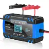 Cargador inteligente multifuncional 12V24V para motocicleta, coche, camión, cargador universal, cargador tipo reparación