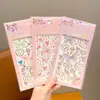 Pegatinas faciales para niños para actuaciones en el escenario, lindas pegatinas de princesa para niñas, pegatinas dulces de maquillaje para bebés, pegatinas de decoración para conciertos