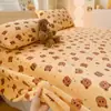 Lençol de leite espesso de veludo para inverno, peça única, forrado com veludo coral, novo estilo 2026, adequado para dormitórios estudantis, cama de solteiro, para dormir sem roupas