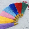 Borla Dorada Marcador Decorativo para Libros Invitación Aro para Colgar Sombrero Pendientes de Borla Estilo Antiguo Accesorios DIY Colgante Borla Colgante Borla de Palacio