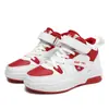 Zapatillas deportivas para niños Jinjiang, zapatillas blancas para niños, zapatillas de baloncesto de caña alta para niños mayores, zapatillas casuales de skate, zapatillas de moda estilo chino