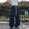 Pantalones Rectos de Secado Rápido Estilo Americano para Hombre, Verano, Deportes, Aire Libre, Bordado de Dachshund, Holgados, Pierna Ancha, Caída Suelta, Casual, Largos