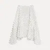 Falda Asimétrica de Línea A con Lunares de Moda Retro para Mujer Primavera 2026 de Cintura Alta Elegante Casual Versátil Falda Midi