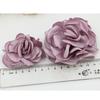 Acessórios de vestuário diy tecido coreano artesanal grande flor rosa acessórios de cabelo segurando flores materiais de decoração de casamento